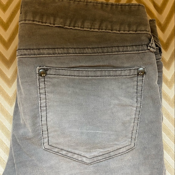 Free People Grey Corduroy Pants - Picture 4 of 4